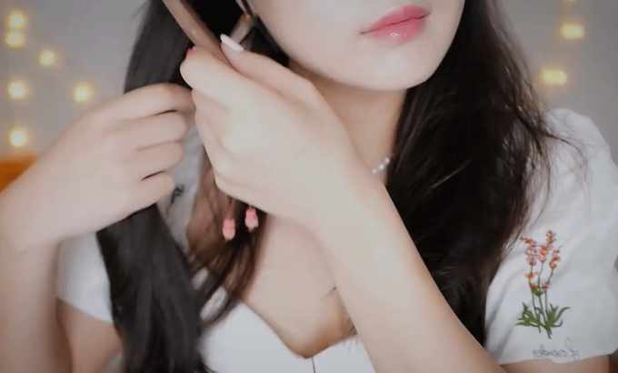 MELODY 无人声 ASMR轻松刷发，不说话