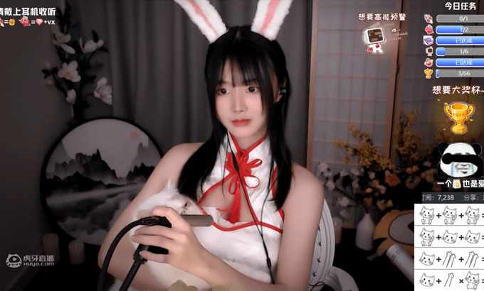 萌夏茉【ASMR】无人声 在线耳疗&小兔兔片段1