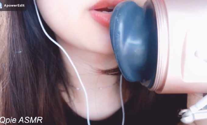 Qpie 无人声【ASMR】嘴巴和耳朵舔（在此视频中看不到声音）