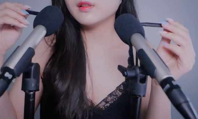MELODY 无人声 ASMR大脑融化麦克风刮擦，긁，简单麻木2