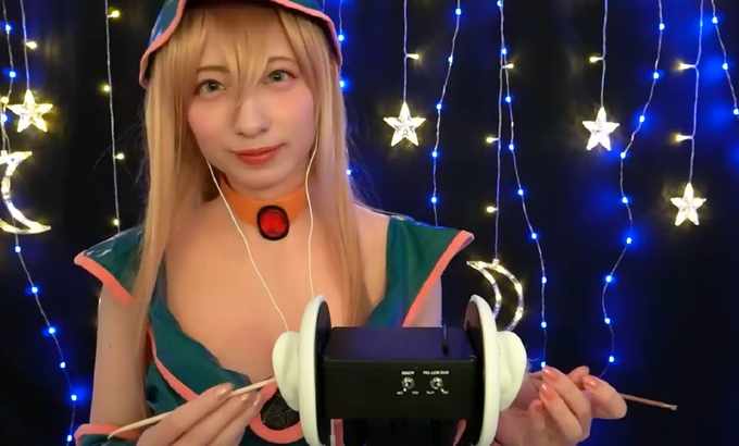 うーちゃん ASMR?耳语和低沉的耳朵清洁声激进的耳朵清洁，耳语[声音恋物癖]