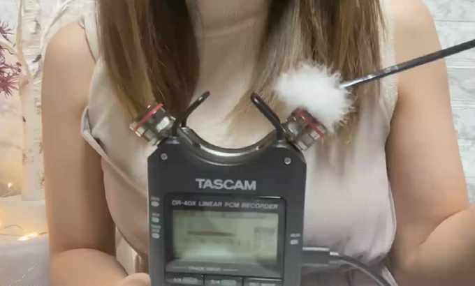 テディベア [ASMR]带有新麦克风的TASCAM DR-40X耳清洁[邦耳清洁/棉棒/按摩/恋物癖/耳语/耳语/耳塞]