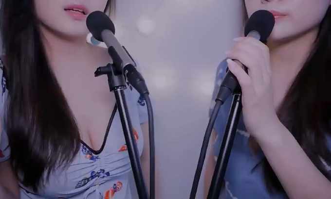 MELODY 无人声 ASMR Twin深呼吸和吹耳 ?️ 不说话