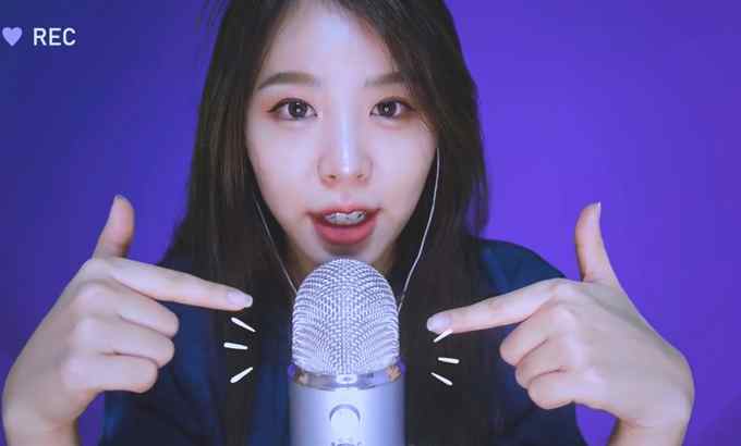 dalsoon ASMR 低声睡觉 ? 蓝色雪人，说话