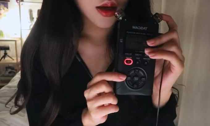 JINJER ASMR 强大的 TASCAM 触发器深入您的耳朵 ?l 抓挠、口音、敲击声