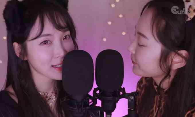 Eunzel ASMR 双嘴听起来刺痛炸弹 ?