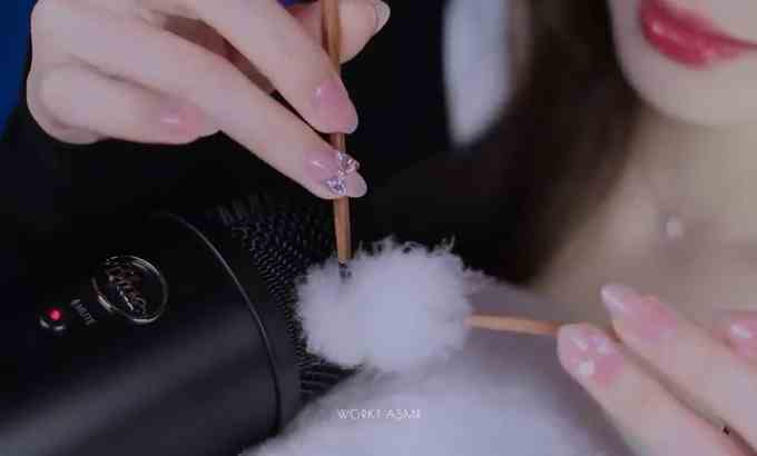 Workt ASMR(Sub) Blue Yeti 真正睡眠的耳朵清洁 / 轻声说话，吹耳，糖果，舌头点击