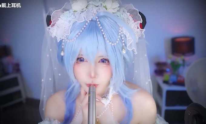 萌夏茉 XiaMo ASMR | 心跳 口腔音 甘雨 - 用 Ganyu 听心跳和口腔声音