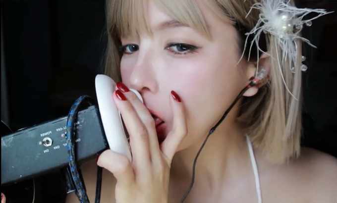 大艺术嘉carrie 黄短发 ASMR 口腔音 助眠 小橙子ASMR口腔声音助眠 #asmr #助眠 #口腔音