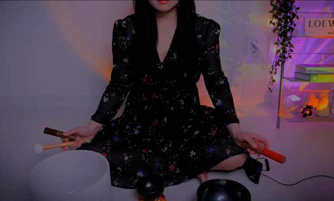 MELODY ASMR 大脑振动让您感到放松😴 颂钵声音