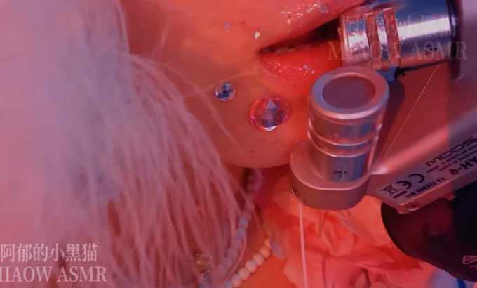 阿郁的小黑猫 1067,  闪闪的口腔音 (zoom )  【阿郁的小黑猫】#asmr助眠视频 #asmr #哄睡 #助眠
