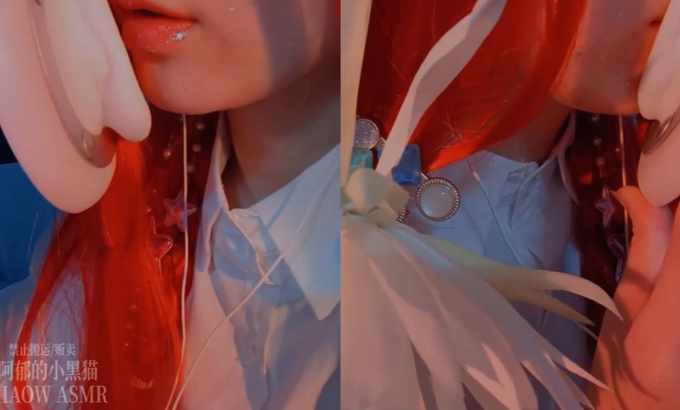 阿郁的小黑猫 1131.耳边嚼耳 双耳半小时口腔音【MIAOW ASMR阿郁的小黑猫】#asmr助眠视频 #声控哄睡 #助眠 #口腔音