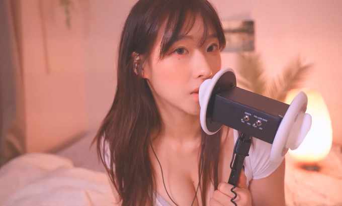 명아츄 ASMR Auddk 闭起眼睛_再床上慢慢感受