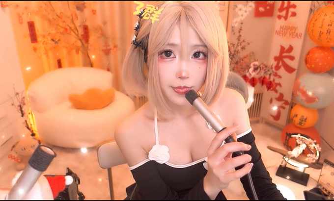 二呆酱 二呆啾 ASMR 口腔音 2.13 白丝