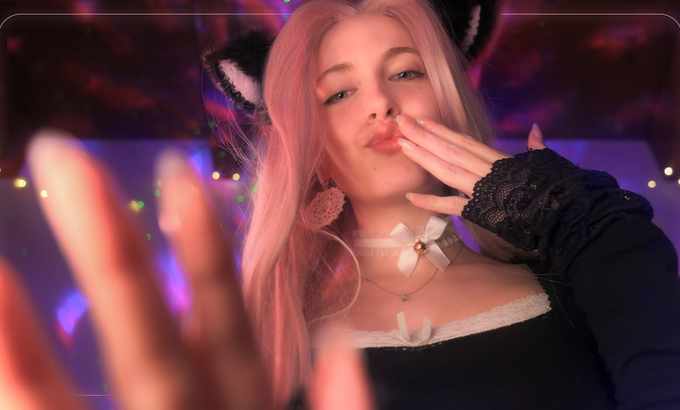 Yarify ASMR 我会用腿哄你睡觉💋 和你的猫咪朋友一起亲吻和发出咕噜声💕🐈‍⬛