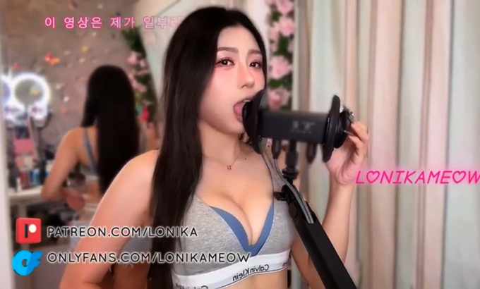 LonikaMeow ASMR 舔耳顱內高潮